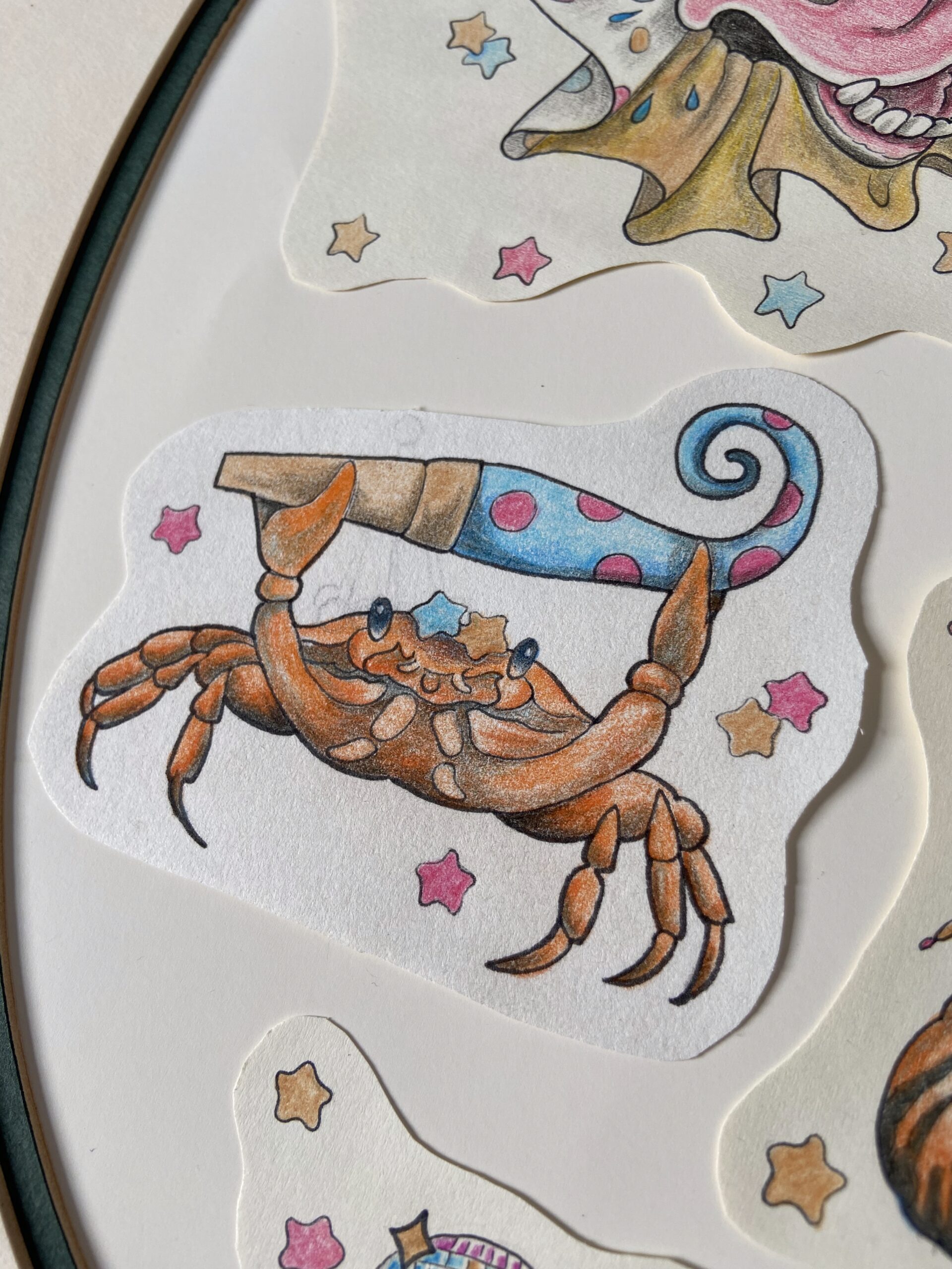 Birthday Crab flash design